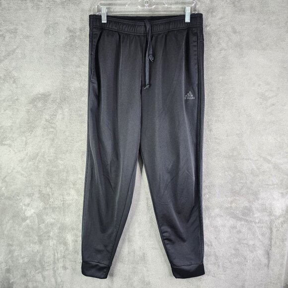 Mens Black Adidas Primegreen  Jogger Pants Athletic Loungewear Drawstring Size L - Picture 2 of 13